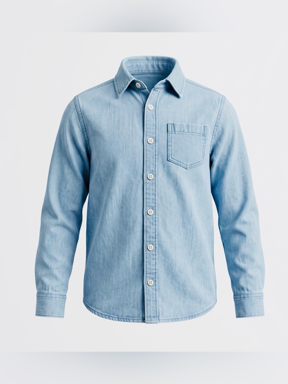 The Children’s Place Girl’s Denim Button Front Shirt - Youth Size 10-12, New